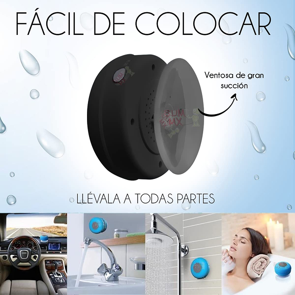parlante para la ducha fácil de colocar
