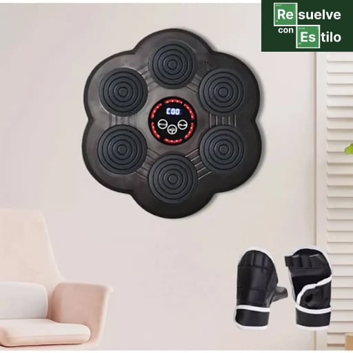 Caja de boxeo 6 circulos en pared