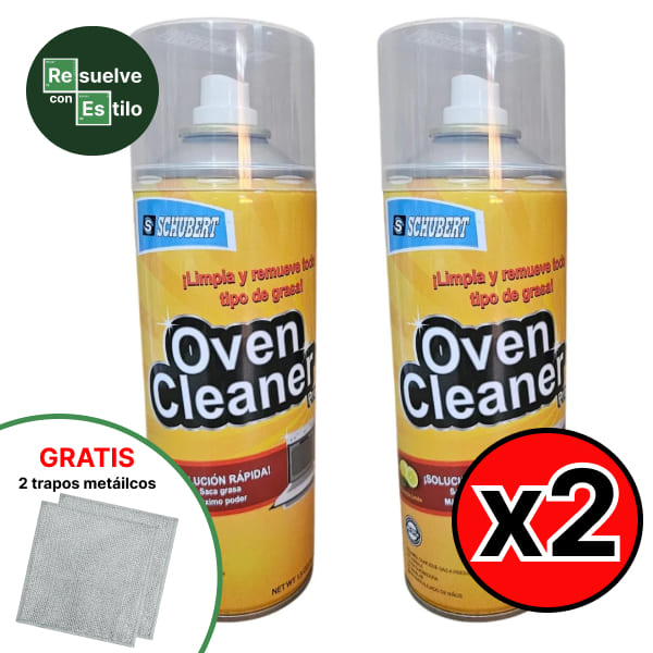 2 Oven cleaner más trapo metálico