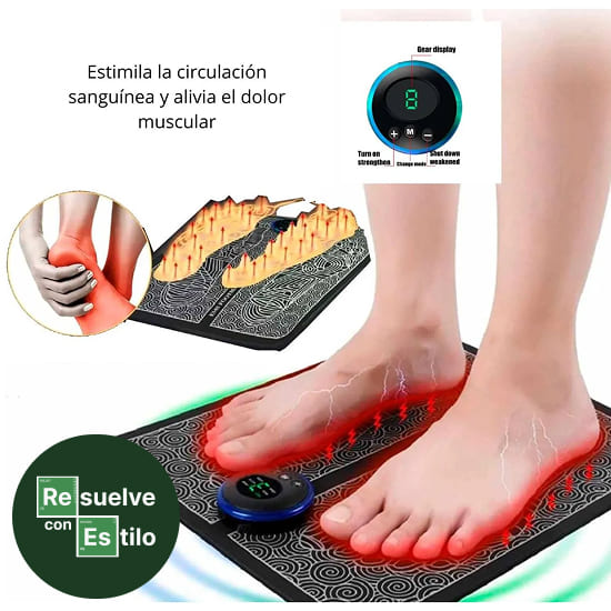 electromasajeador de pies circulación